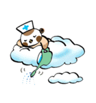 Get well soon with sparrow nurse（個別スタンプ：1）