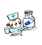 Get well soon with sparrow nurse（個別スタンプ：33）