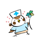 Get well soon with sparrow nurse（個別スタンプ：40）