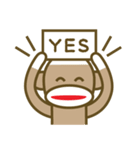 ミスターソックモンキーのハッピーライフ（個別スタンプ：5）