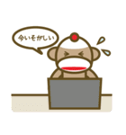 ミスターソックモンキーのハッピーライフ（個別スタンプ：18）