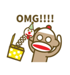 ミスターソックモンキーのハッピーライフ（個別スタンプ：37）