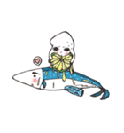 Squid V.S Saury（個別スタンプ：3）