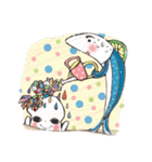 Squid V.S Saury（個別スタンプ：30）