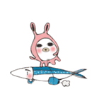 Squid V.S Saury（個別スタンプ：40）