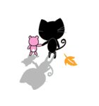 Small black cat 365 days（個別スタンプ：40）