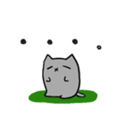 灰猫のまるるん2（個別スタンプ：17）