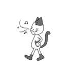 ぶちねこのらぶさん（個別スタンプ：1）
