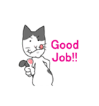 ぶちねこのらぶさん（個別スタンプ：2）