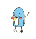 Cartoon blue penguin（個別スタンプ：1）