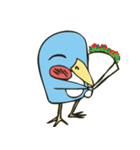 Cartoon blue penguin（個別スタンプ：2）