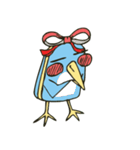 Cartoon blue penguin（個別スタンプ：7）