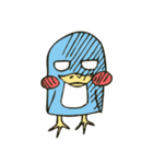 Cartoon blue penguin（個別スタンプ：10）