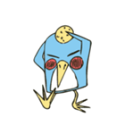 Cartoon blue penguin（個別スタンプ：14）