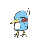 Cartoon blue penguin（個別スタンプ：16）