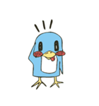 Cartoon blue penguin（個別スタンプ：18）