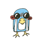 Cartoon blue penguin（個別スタンプ：22）