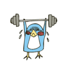 Cartoon blue penguin（個別スタンプ：23）