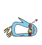 Cartoon blue penguin（個別スタンプ：25）