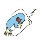 Cartoon blue penguin（個別スタンプ：27）