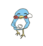 Cartoon blue penguin（個別スタンプ：32）