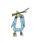 Cartoon blue penguin（個別スタンプ：37）