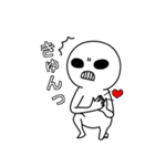 常にこの顔。透けてます（個別スタンプ：2）
