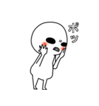 常にこの顔。透けてます（個別スタンプ：3）