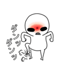 常にこの顔。透けてます（個別スタンプ：5）