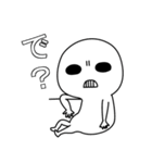 常にこの顔。透けてます（個別スタンプ：8）