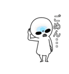 常にこの顔。透けてます（個別スタンプ：9）