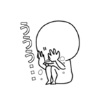 常にこの顔。透けてます（個別スタンプ：10）