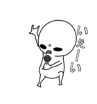 常にこの顔。透けてます（個別スタンプ：14）