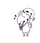 常にこの顔。透けてます（個別スタンプ：15）