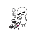 常にこの顔。透けてます（個別スタンプ：16）
