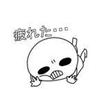 常にこの顔。透けてます（個別スタンプ：18）