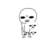 常にこの顔。透けてます（個別スタンプ：20）