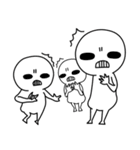 常にこの顔。透けてます（個別スタンプ：21）