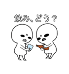 常にこの顔。透けてます（個別スタンプ：39）