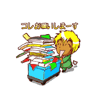 配達員スタンプ2。ポジティブ追加（個別スタンプ：14）