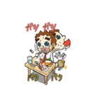 配達員スタンプ2。ポジティブ追加（個別スタンプ：39）