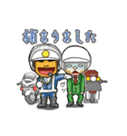 配達員スタンプ2。ポジティブ追加（個別スタンプ：40）