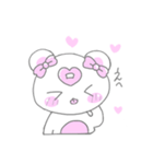 ファンシーくまこ（個別スタンプ：1）