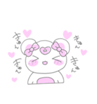 ファンシーくまこ（個別スタンプ：17）