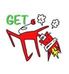 勢いがある牛（個別スタンプ：6）