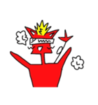 勢いがある牛（個別スタンプ：34）