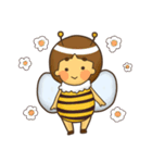ミツバチとスズメバチスタンプ（個別スタンプ：1）