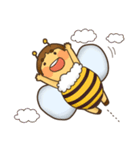 ミツバチとスズメバチスタンプ（個別スタンプ：2）