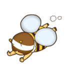 ミツバチとスズメバチスタンプ（個別スタンプ：4）