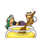 ミツバチとスズメバチスタンプ（個別スタンプ：33）